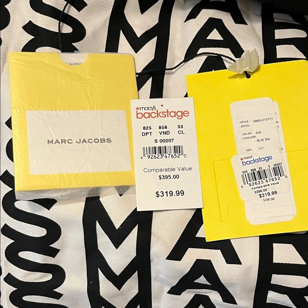 Marc Jacobs Black Canvas 'The Tote Bag' with Logo - Picture 2 of 6
